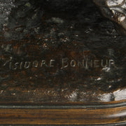 Animal Bronze - Isidore Bonheur Lion & Mouse - Hickmet Fine Arts