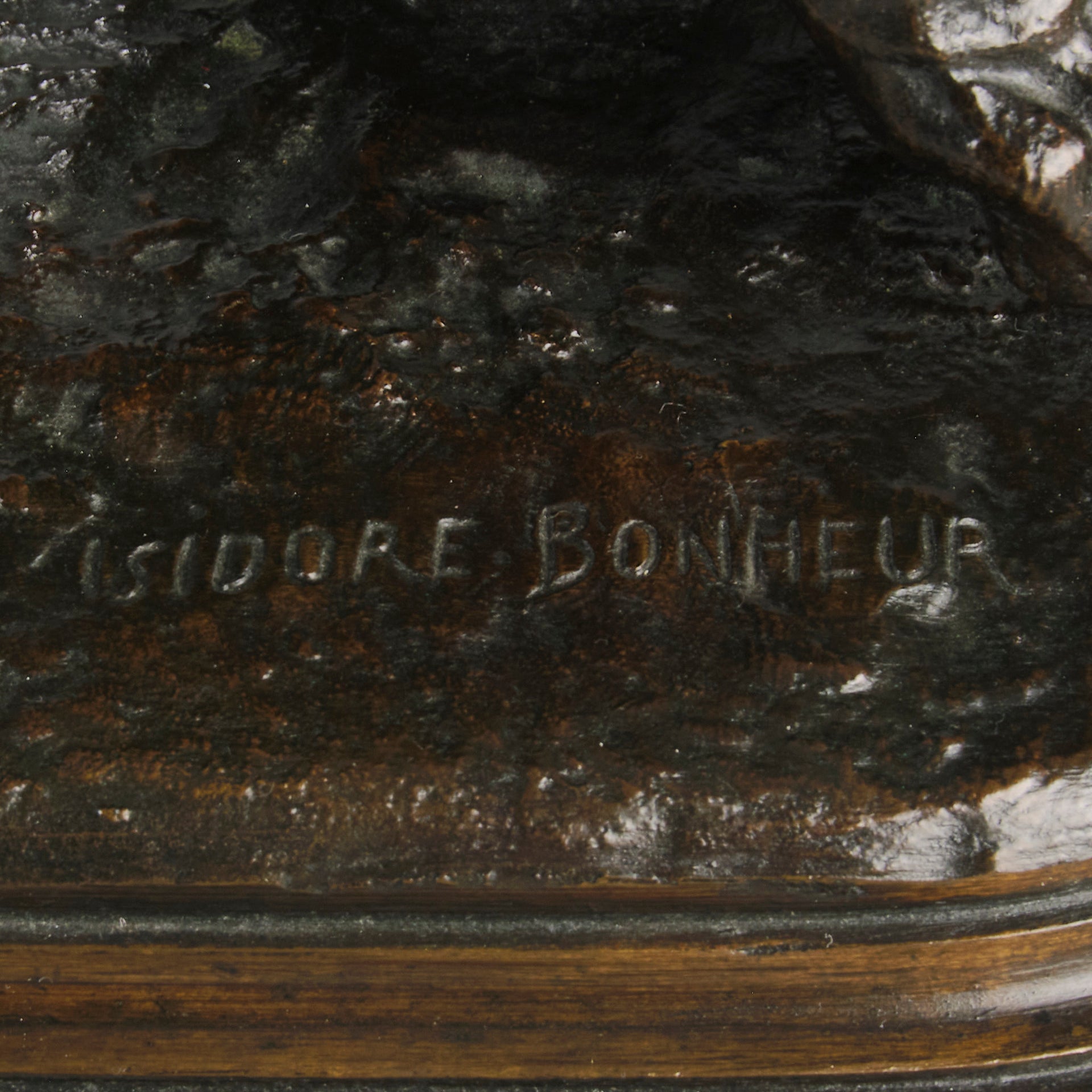 Animal Bronze - Isidore Bonheur Lion & Mouse - Hickmet Fine Arts