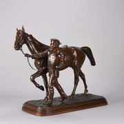  Isidore Bonheur Horse & Groom - Animalier Bronze - Hickmet Fine Arts