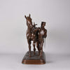  Isidore Bonheur Horse & Groom - Animalier Bronze - Hickmet Fine Arts