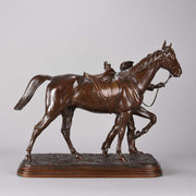  Isidore Bonheur Horse & Groom - Animalier Bronze - Hickmet Fine Arts