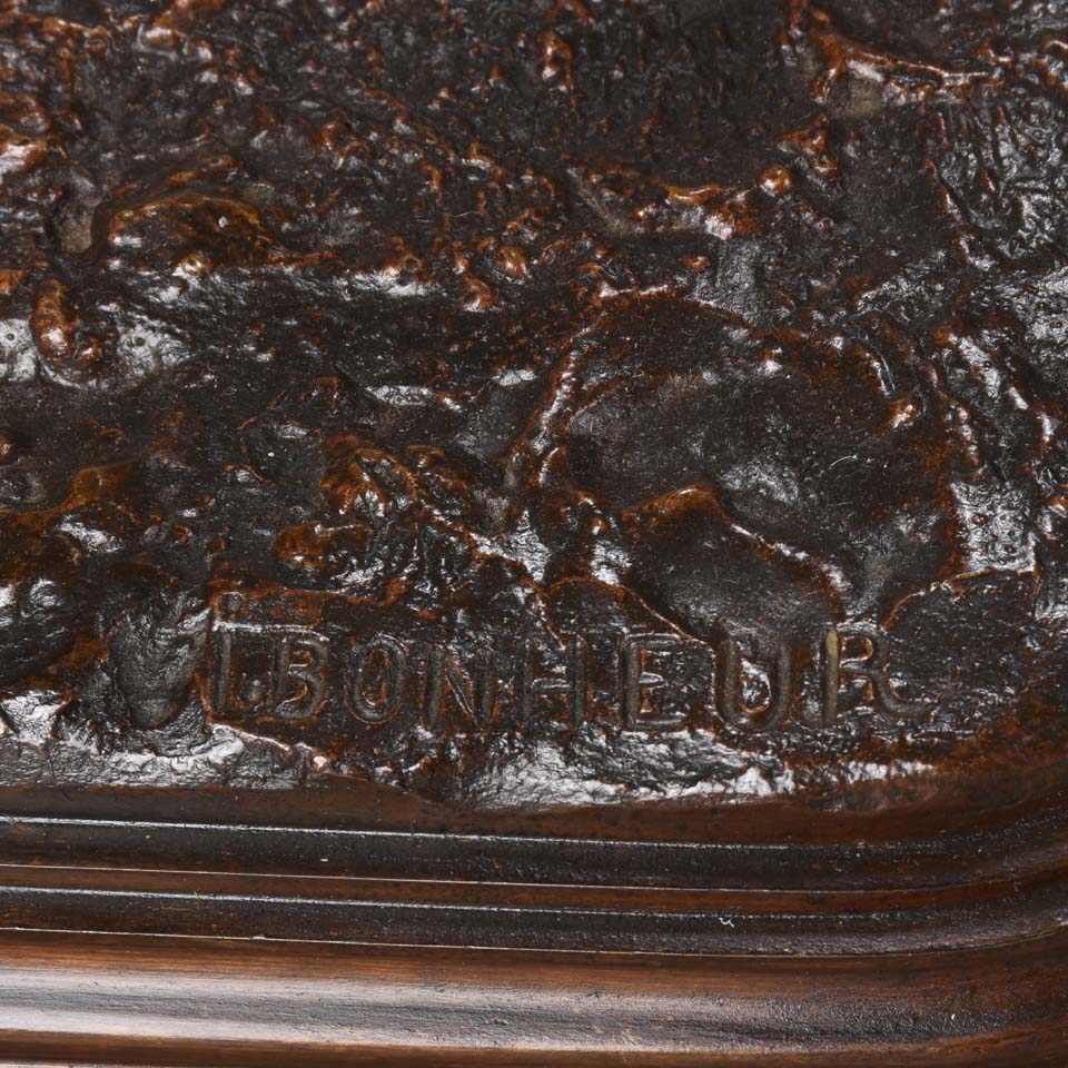  Isidore Bonheur Horse & Groom - Animalier Bronze - Hickmet Fine Arts