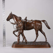  Isidore Bonheur Horse & Groom - Animalier Bronze - Hickmet Fine Arts