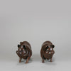 Italian Bronze "Boar and Sow" - Animalier Bronze - Hickmet Fine Arts