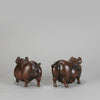 Italian Bronze "Boar and Sow" - Animalier Bronze - Hickmet Fine Arts