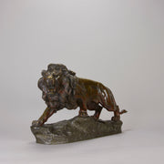 Bronze Lion Descomps  - Antique animal sculptures for sale - Hickmet Fine Arts