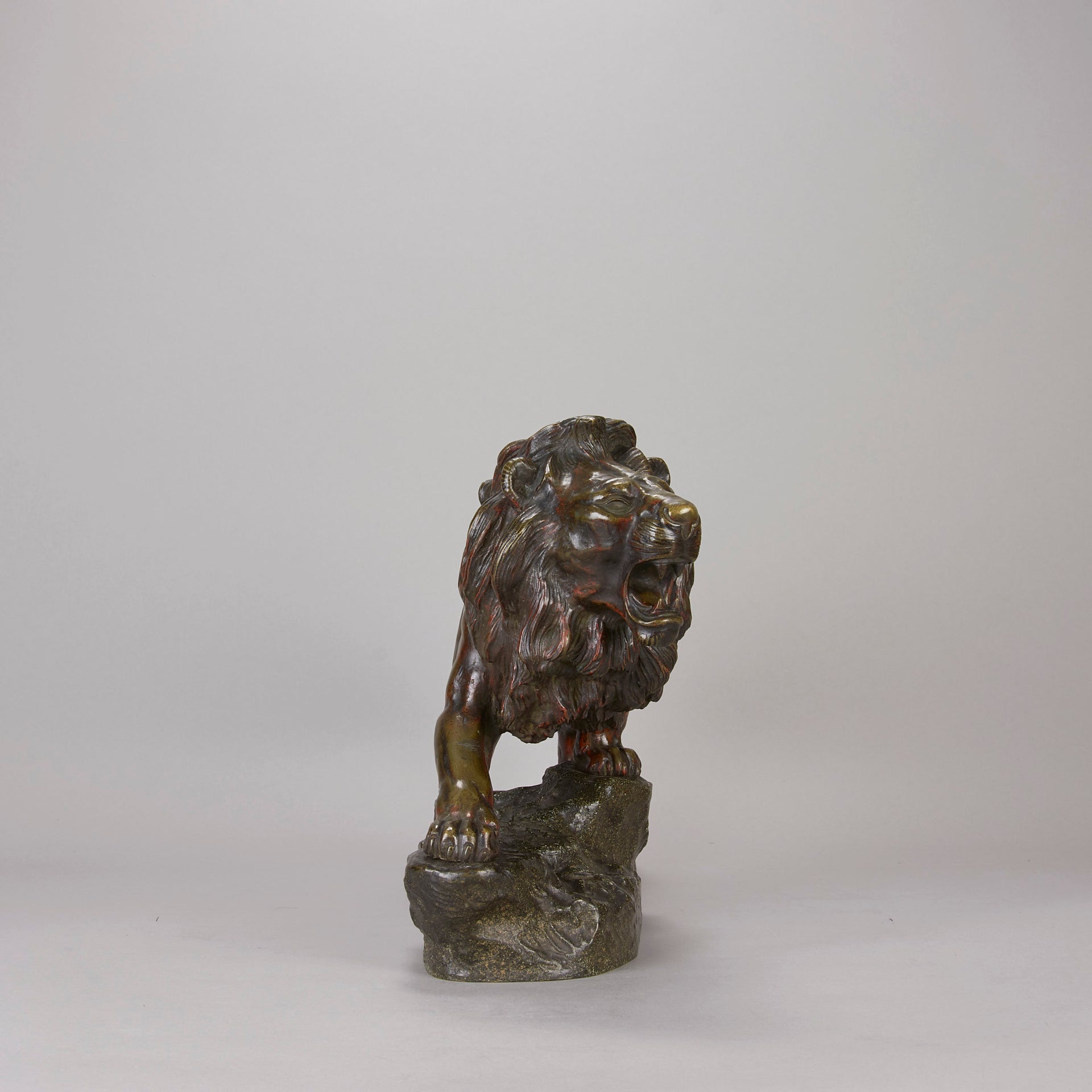 Bronze Lion Descomps  - Antique animal sculptures for sale - Hickmet Fine Arts