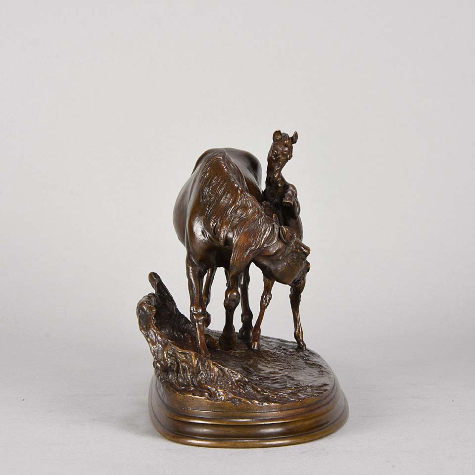 “Jument et son Poulain” by p J Mene