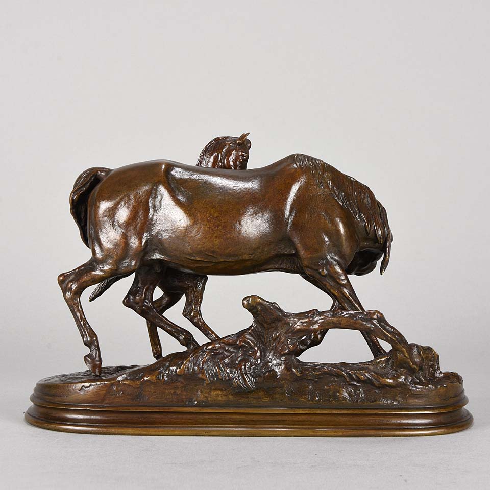 “Jument et son Poulain” by p J Mene