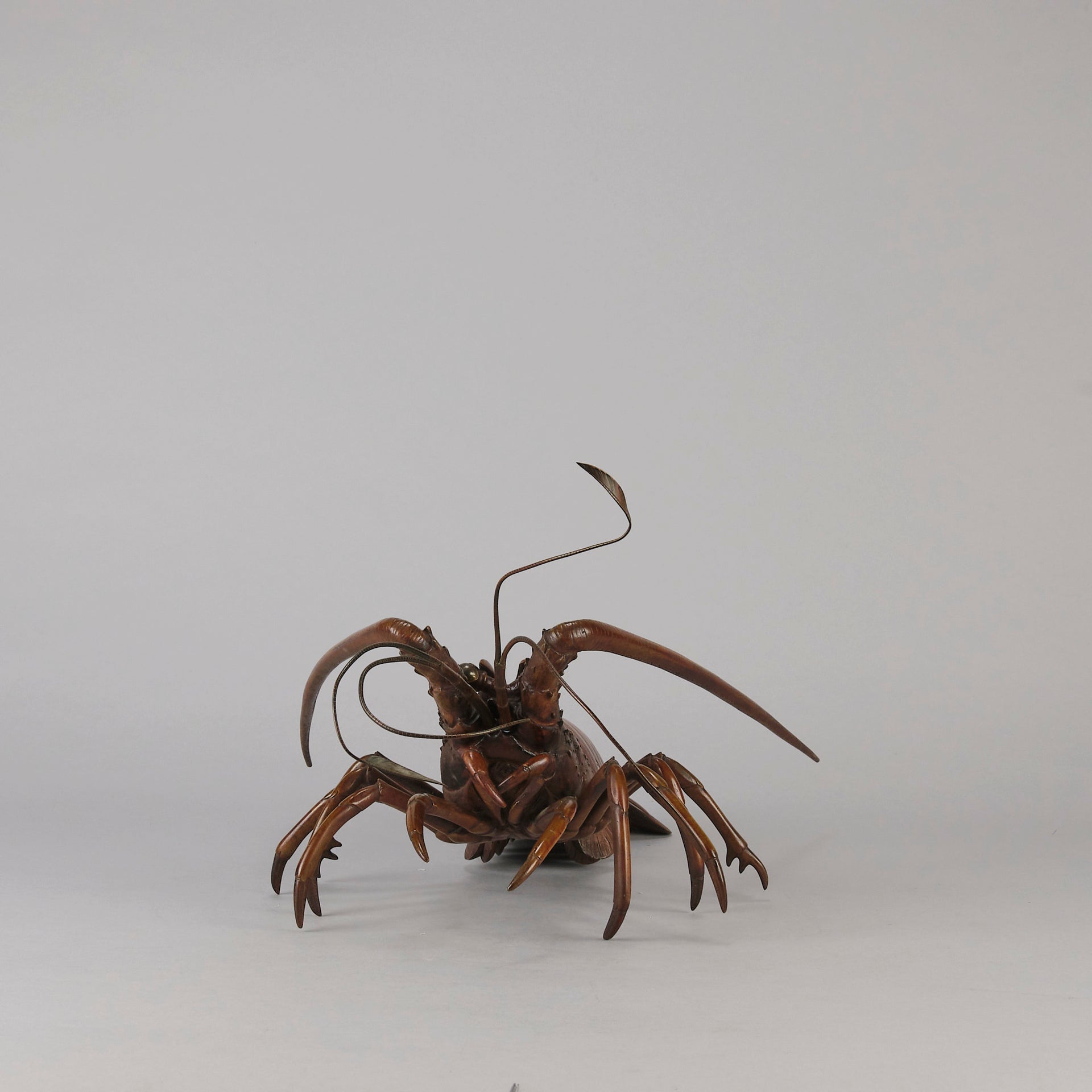Japanese Bronze Okimono Lobster - Hickmet Fine Arts