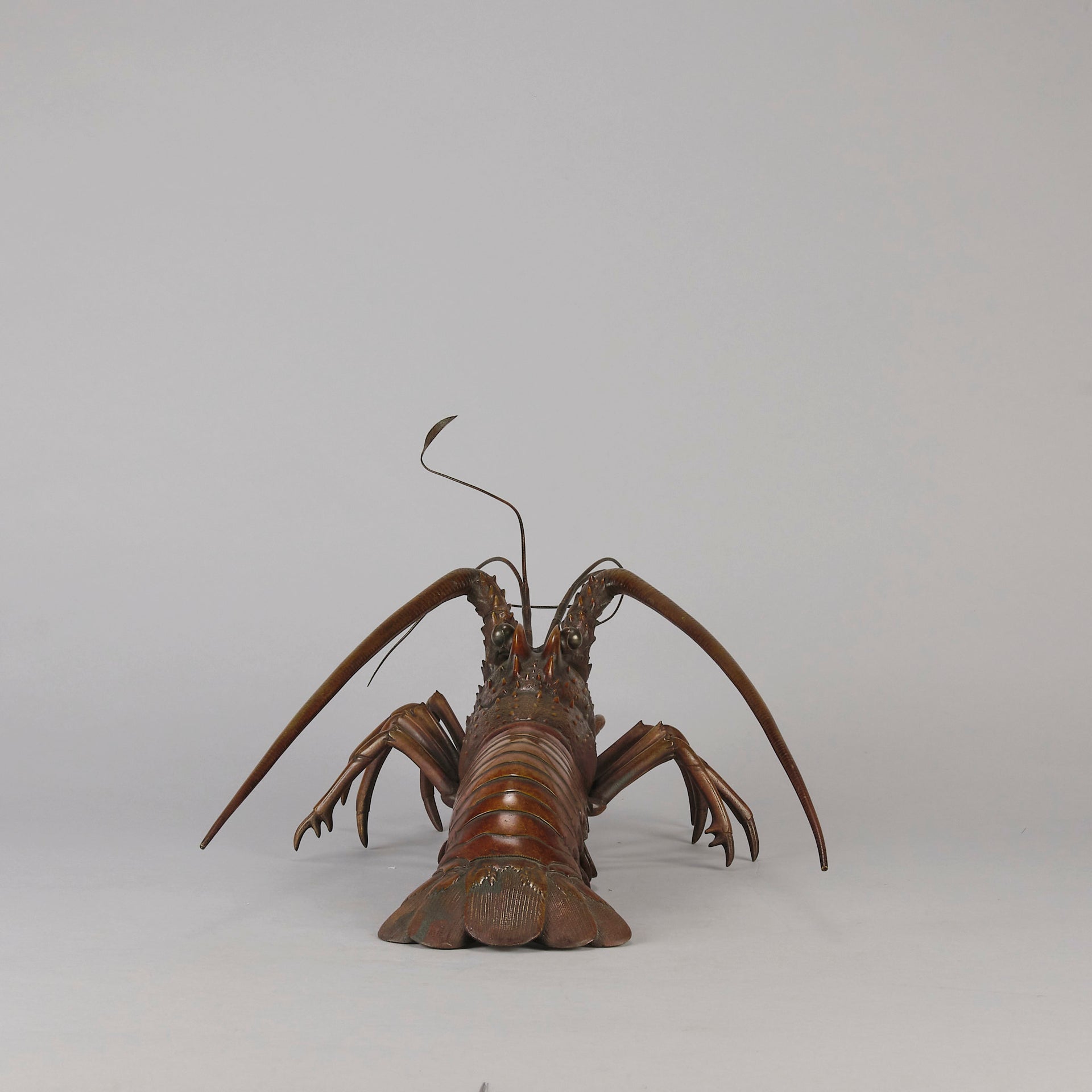 Japanese Bronze Okimono Lobster - Hickmet Fine Arts