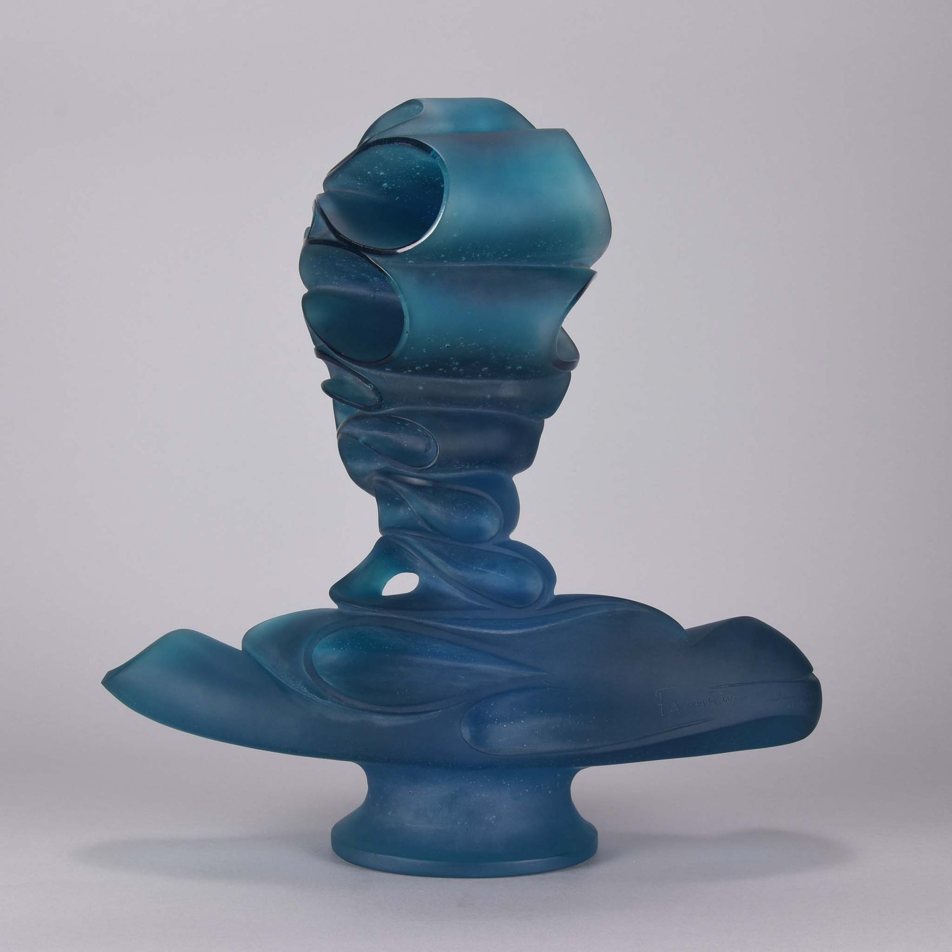 Faucheur Masque De Verre - Pate-de-verre Daum Glass -Hickmet Fine Arts