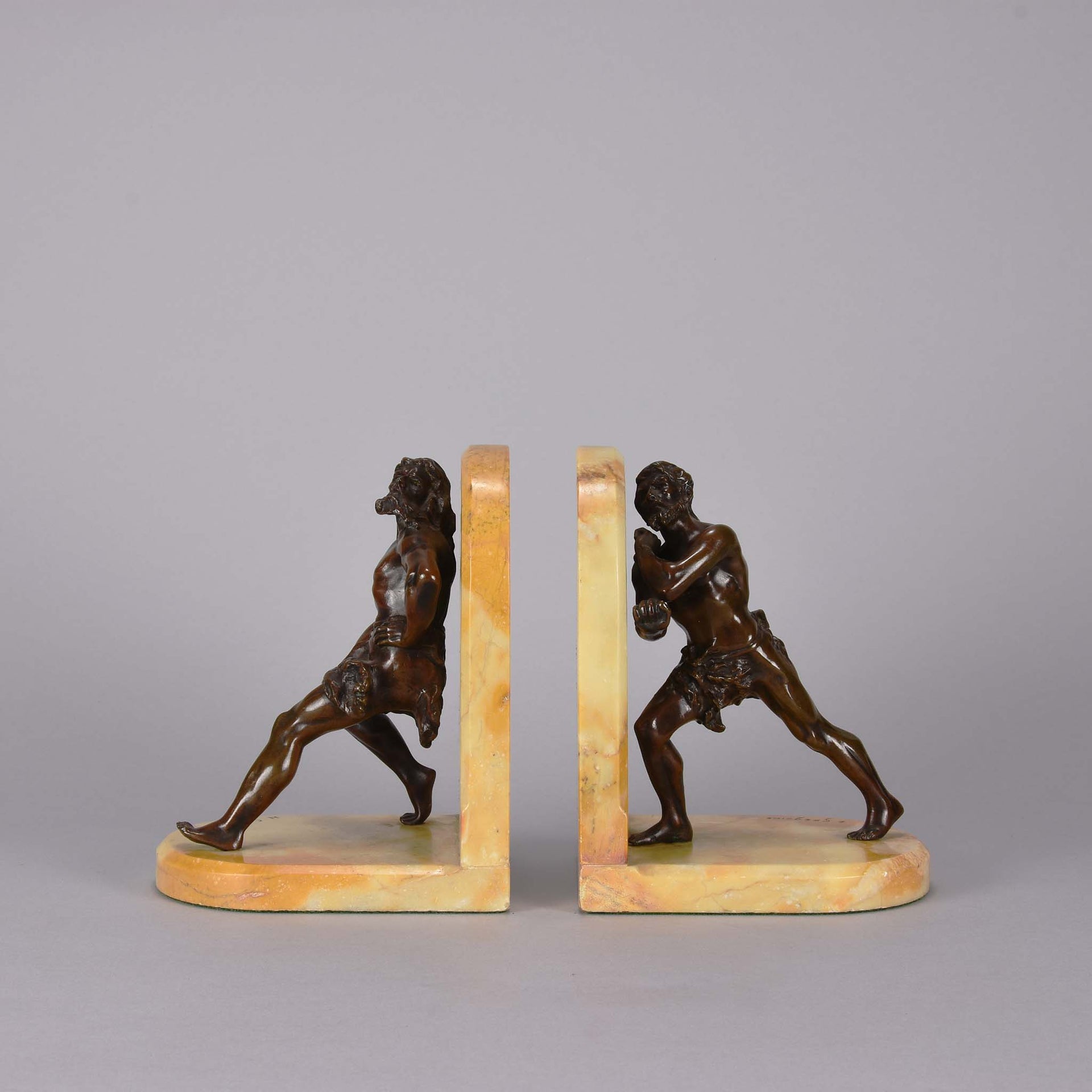 bronze art deco bookends