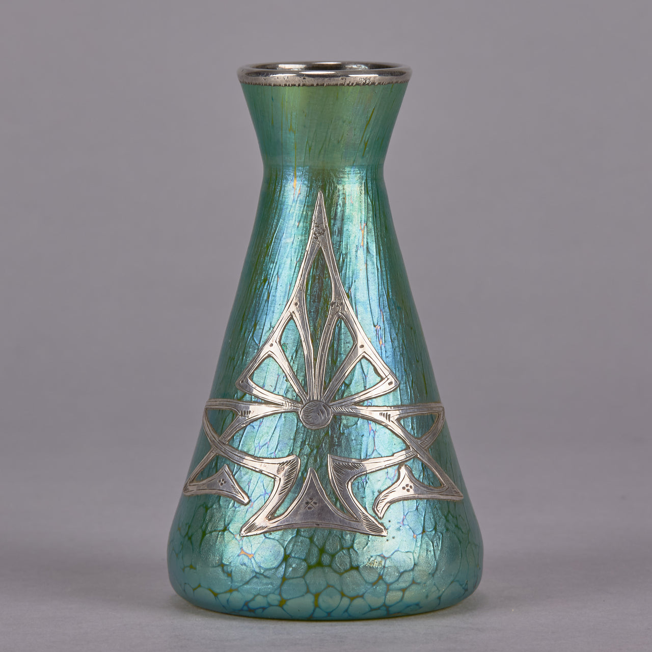 Silvered Loetz Vase