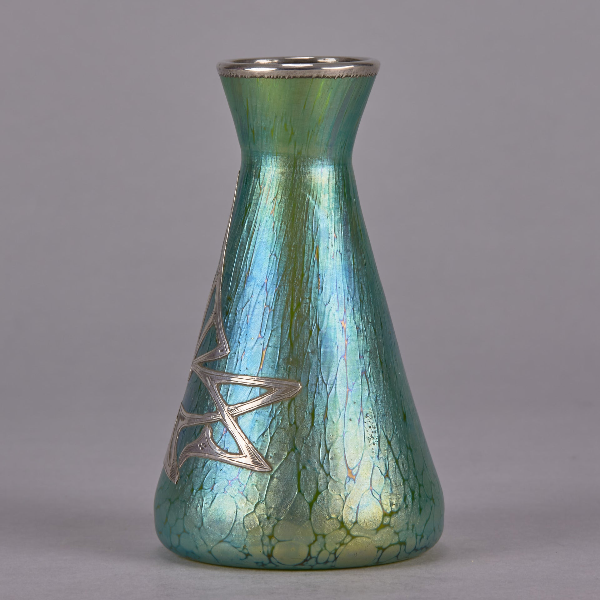 Silvered Loetz Vase