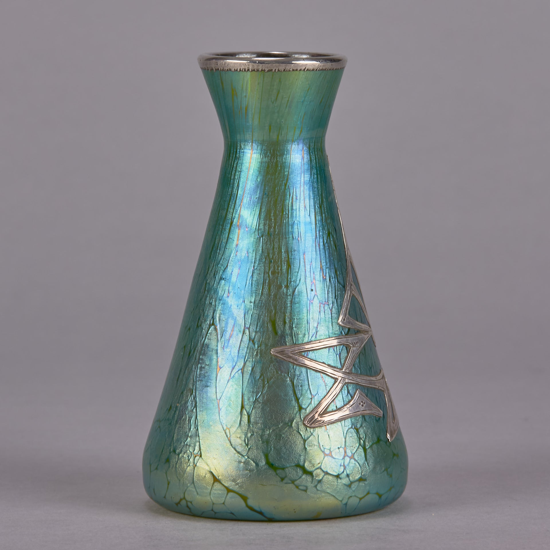 Silvered Loetz Vase