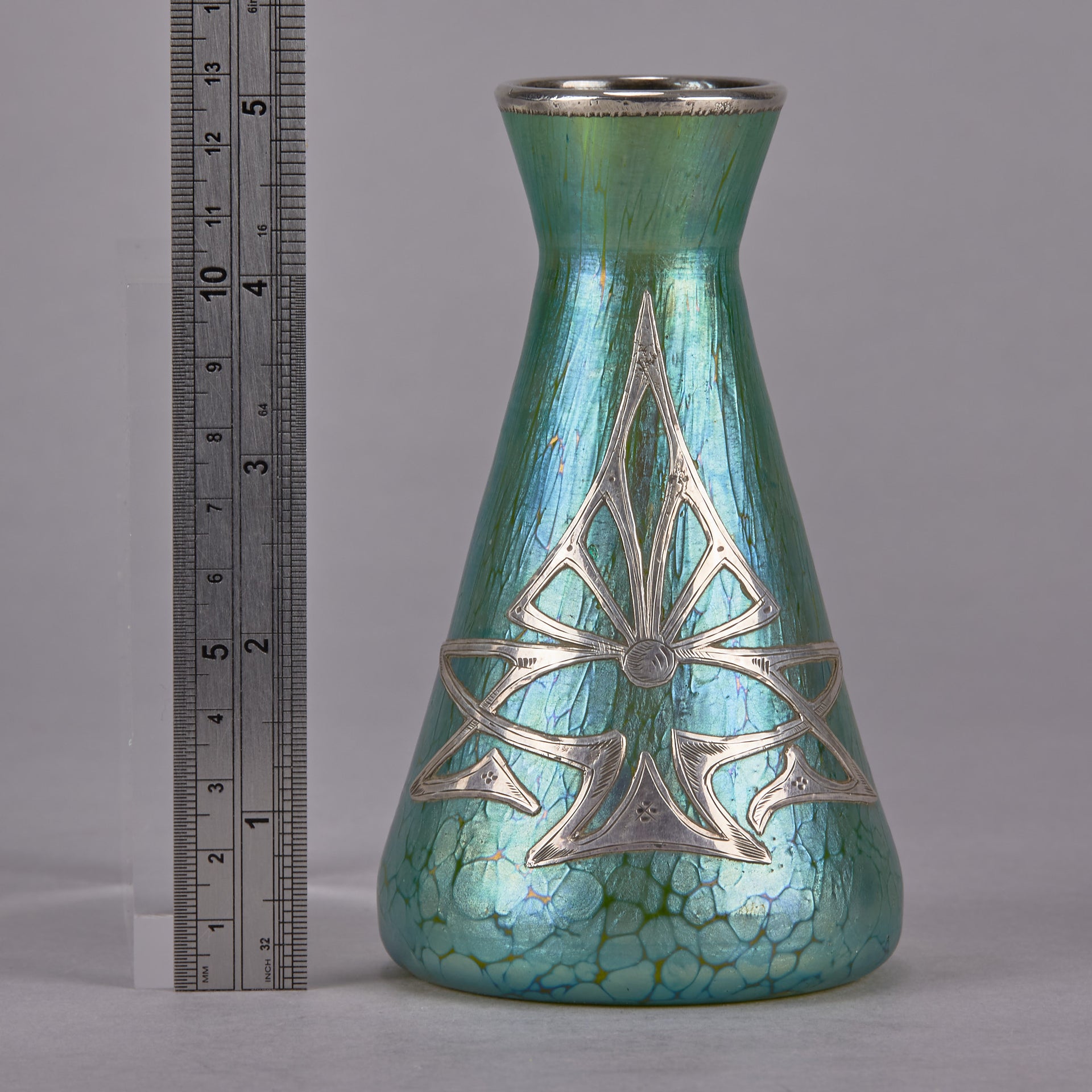 Silvered Loetz Vase