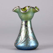 Loetz Papilllon Vase - Johann Loetz Silvered Vase - Hickmet Fine Arts