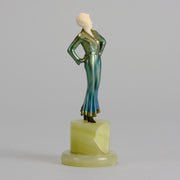 Josef Lorenzl - Anna - Art deco figurines - Art Deco Sculpture - Art Deco Bronze Figurines - Art Deco Bronze Lady - Hickmet Fine Arts