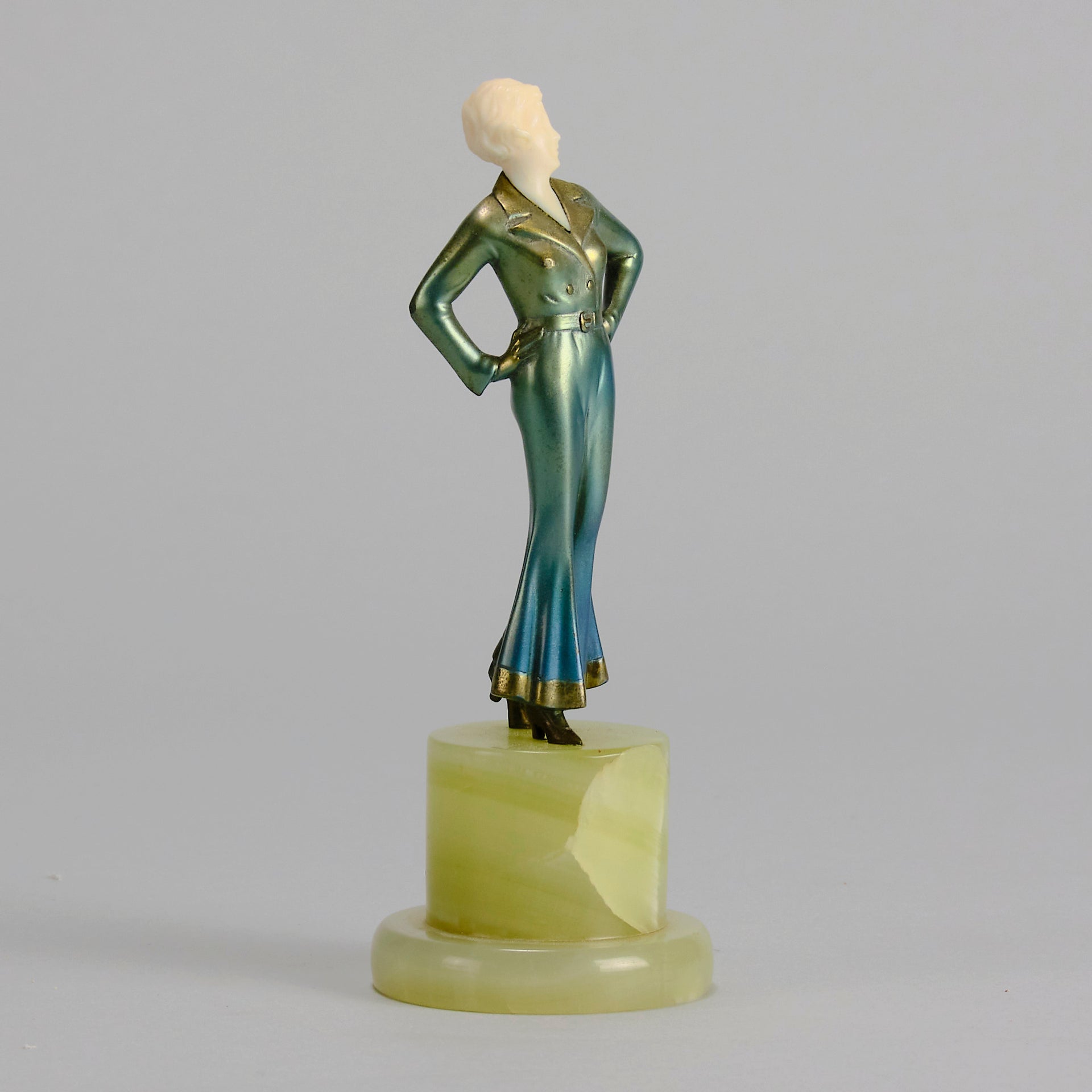 Josef Lorenzl - Anna - Art deco figurines - Art Deco Sculpture - Art Deco Bronze Figurines - Art Deco Bronze Lady - Hickmet Fine Arts