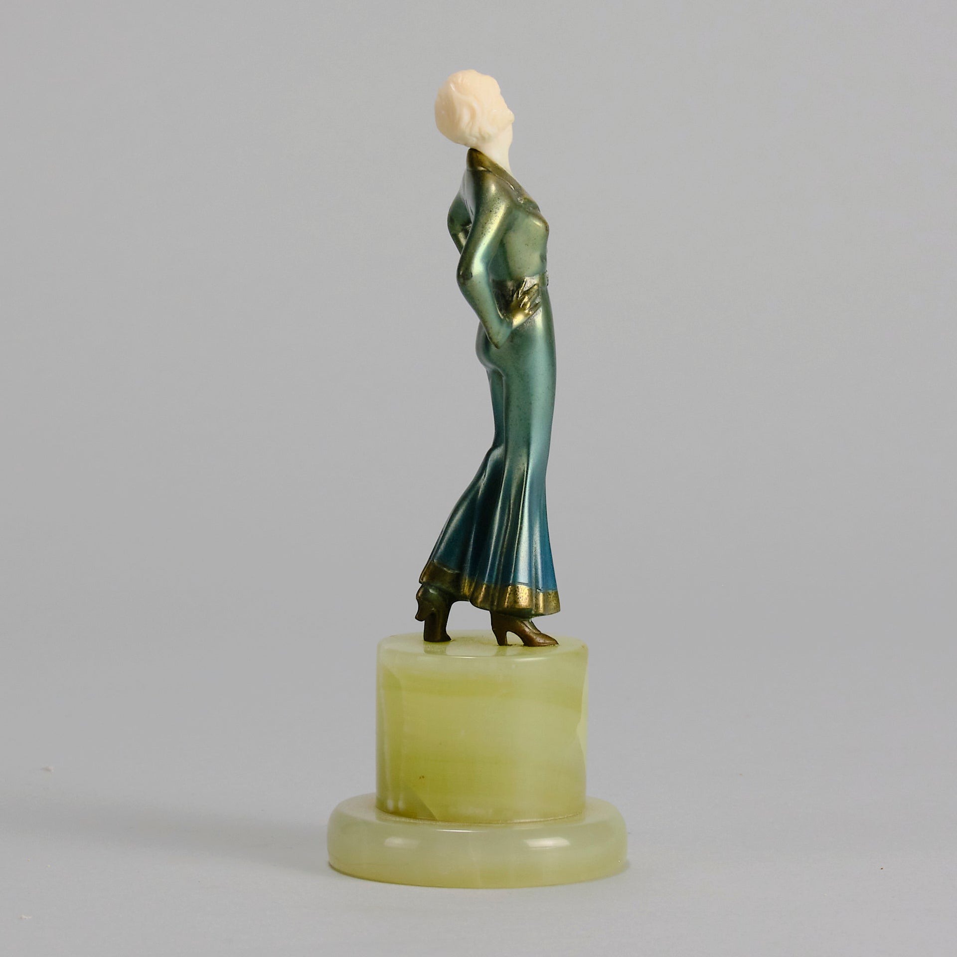 Josef Lorenzl - Anna - Art deco figurines - Art Deco Sculpture - Art Deco Bronze Figurines - Art Deco Bronze Lady - Hickmet Fine Arts