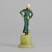 Josef Lorenzl - Anna - Art deco figurines - Art Deco Sculpture - Art Deco Bronze Figurines - Art Deco Bronze Lady - Hickmet Fine Arts