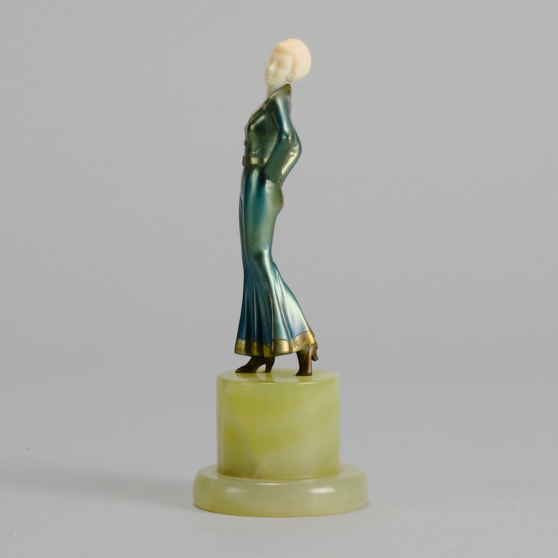 Josef Lorenzl - Anna - Art deco figurines - Art Deco Sculpture - Art Deco Bronze Figurines - Art Deco Bronze Lady - Hickmet Fine Arts