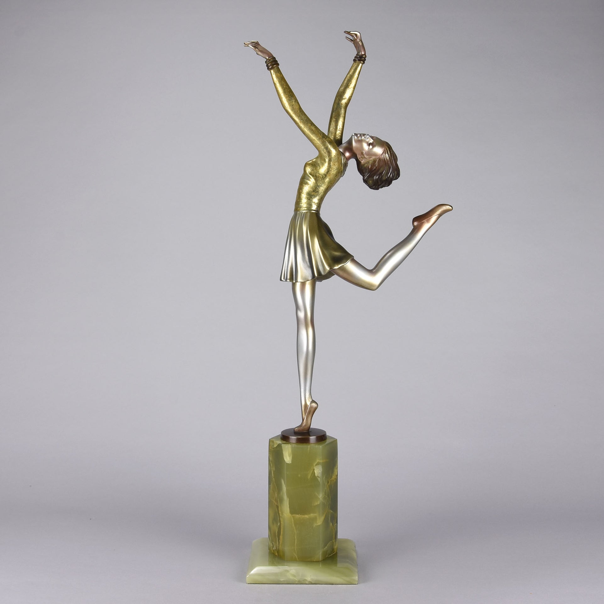 Josef Lorenzl Bronze -  Art Deco Bronze Dancer - Art Deco Sculpture -  Josef Lorenzl Bronze - Hickmet Fine Arts