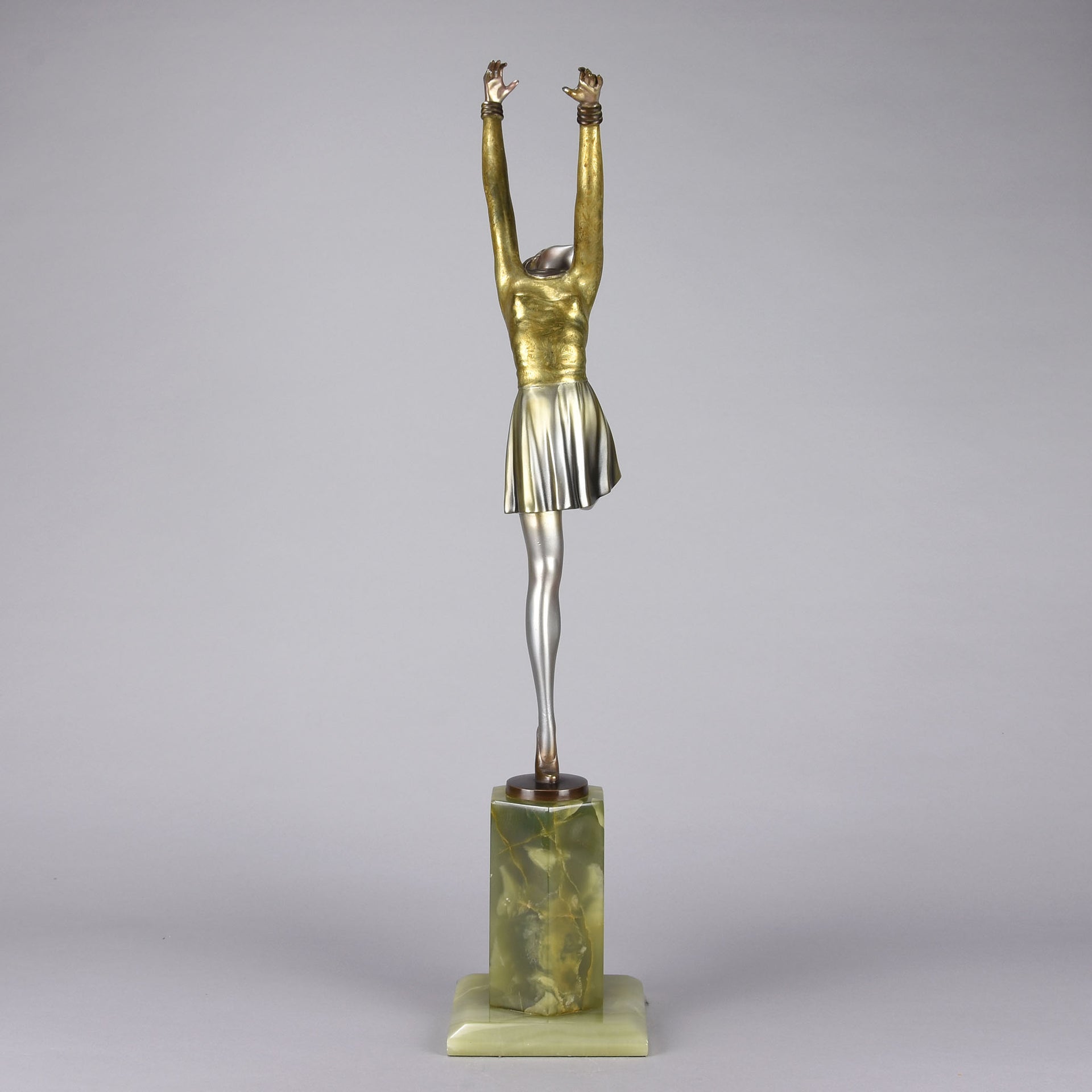 Josef Lorenzl Bronze -  Art Deco Bronze Dancer - Art Deco Sculpture -  Josef Lorenzl Bronze - Hickmet Fine Arts