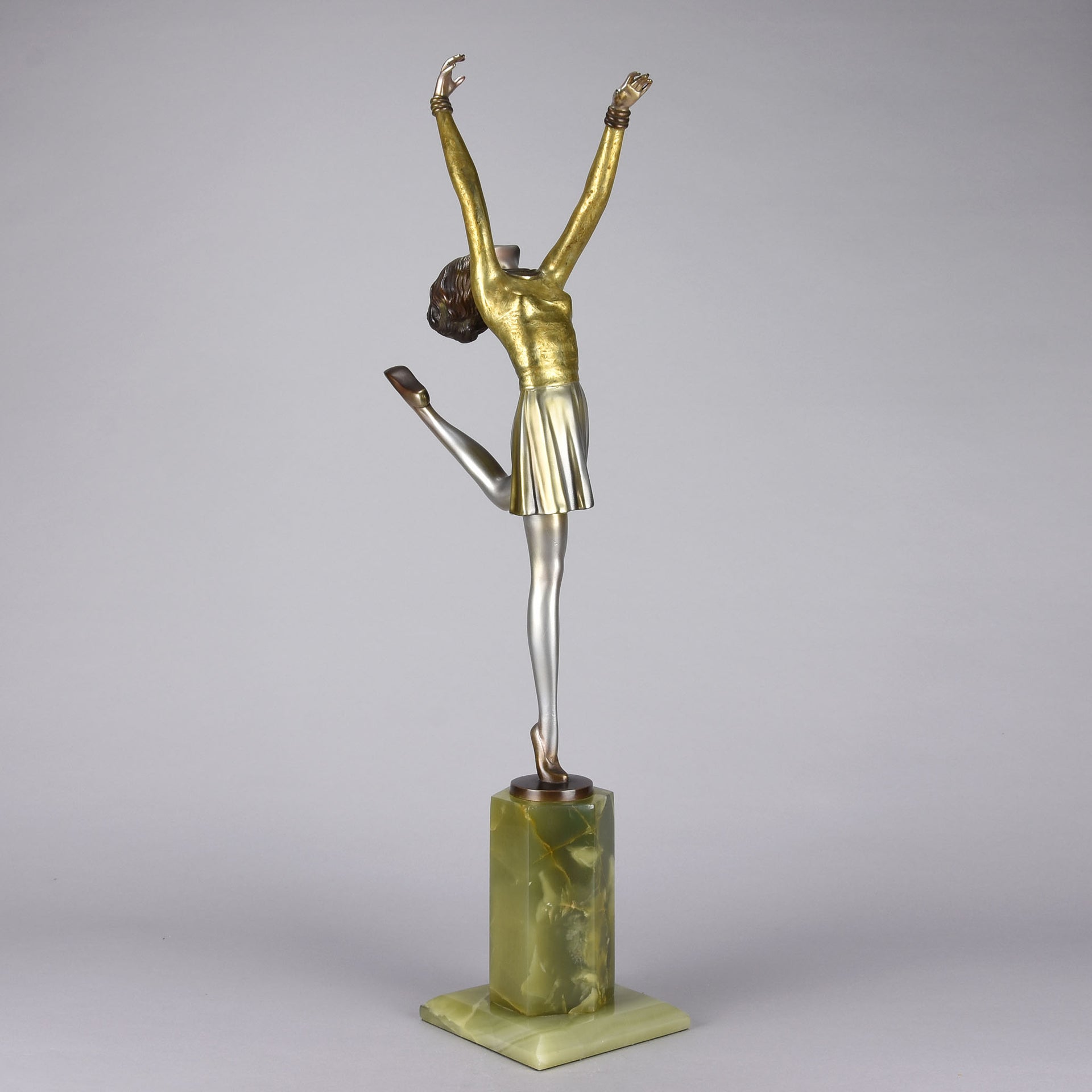 Josef Lorenzl Bronze -  Art Deco Bronze Dancer - Art Deco Sculpture -  Josef Lorenzl Bronze - Hickmet Fine Arts