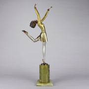 Josef Lorenzl Bronze -  Art Deco Bronze Dancer - Art Deco Sculpture -  Josef Lorenzl Bronze - Hickmet Fine Arts