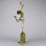 Josef Lorenzl Bronze -  Art Deco Bronze Dancer - Art Deco Sculpture -  Josef Lorenzl Bronze - Hickmet Fine Arts
