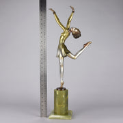 Josef Lorenzl Bronze -  Art Deco Bronze Dancer - Art Deco Sculpture -  Josef Lorenzl Bronze - Hickmet Fine Arts