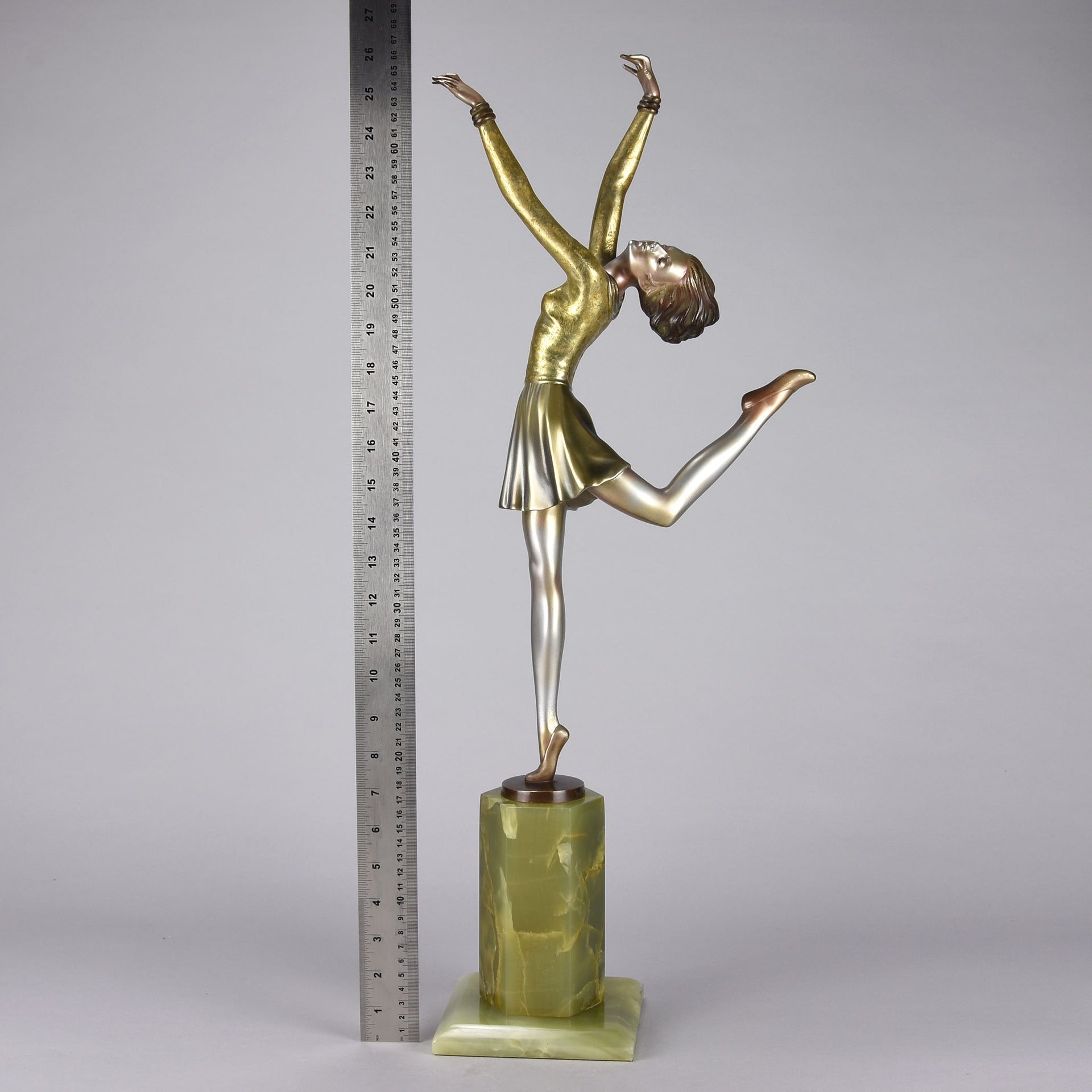 Josef Lorenzl Bronze -  Art Deco Bronze Dancer - Art Deco Sculpture -  Josef Lorenzl Bronze - Hickmet Fine Arts