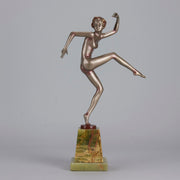 Josef Lorenzl bronze art deco dancer - Antique Bronze -  Hickmet Fine Arts