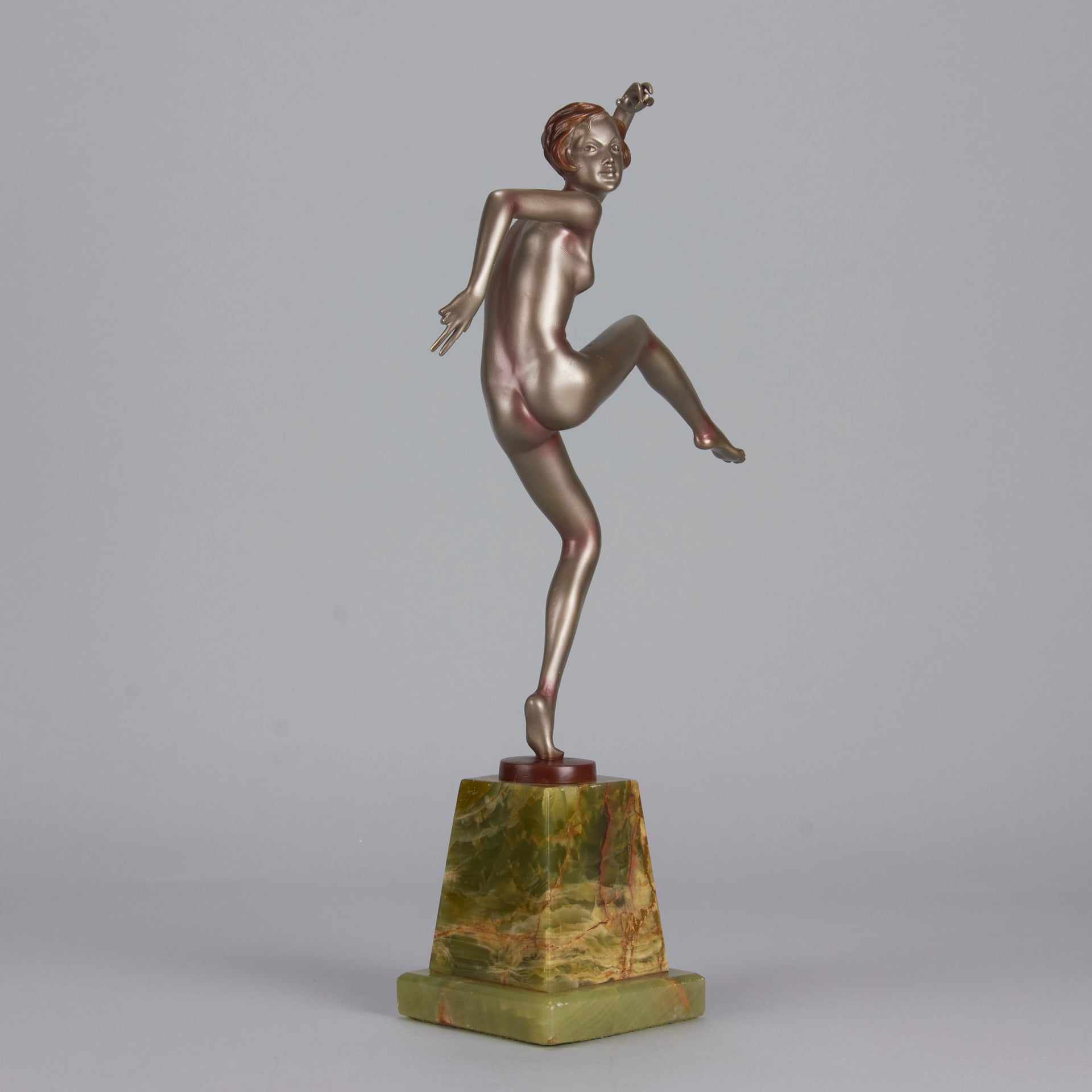 Josef Lorenzl bronze art deco dancer - Antique Bronze -  Hickmet Fine Arts