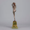Josef Lorenzl bronze art deco dancer - Antique Bronze -  Hickmet Fine Arts