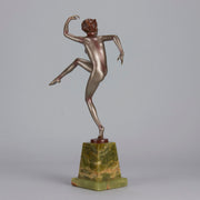 Josef Lorenzl bronze art deco dancer - Antique Bronze -  Hickmet Fine Arts