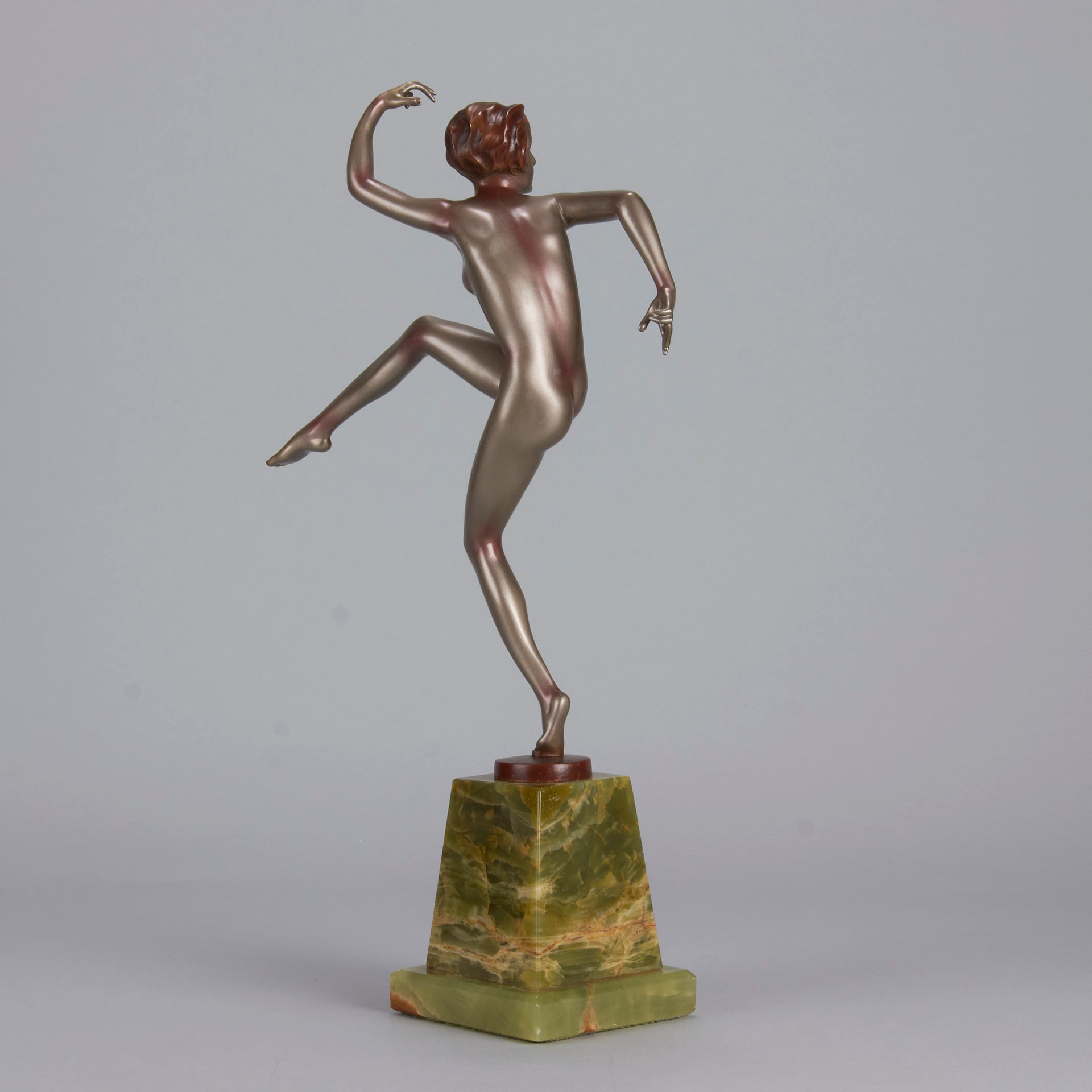 Josef Lorenzl bronze art deco dancer - Antique Bronze -  Hickmet Fine Arts