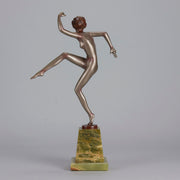 Josef Lorenzl bronze art deco dancer - Antique Bronze -  Hickmet Fine Arts