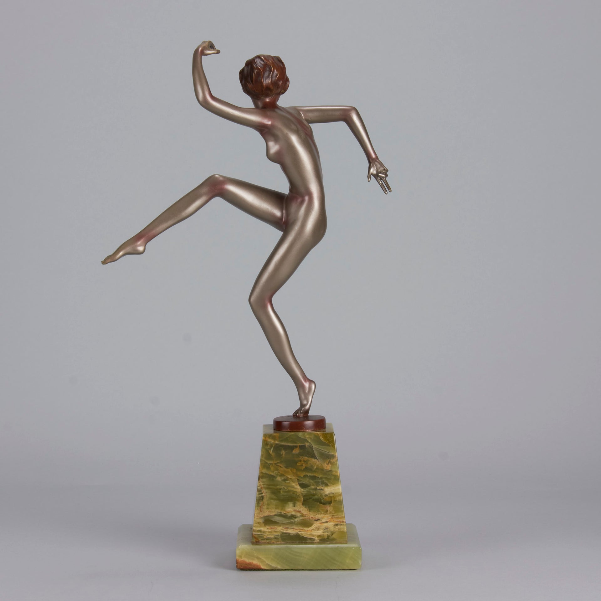Josef Lorenzl bronze art deco dancer - Antique Bronze -  Hickmet Fine Arts