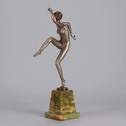 Josef Lorenzl bronze art deco dancer - Antique Bronze -  Hickmet Fine Arts