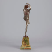 Josef Lorenzl bronze art deco dancer - Antique Bronze -  Hickmet Fine Arts