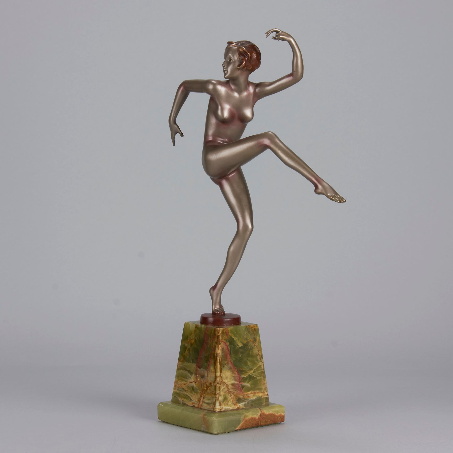 Josef Lorenzl bronze art deco dancer - Antique Bronze -  Hickmet Fine Arts