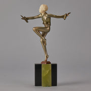Con Brio - Lorenzl Chryselephantine Figure - Antique Bronze - Hickmet Fine Arts