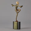Con Brio - Lorenzl Chryselephantine Figure - Antique Bronze - Hickmet Fine Arts