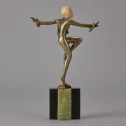 Con Brio - Lorenzl Chryselephantine Figure - Antique Bronze - Hickmet Fine Arts