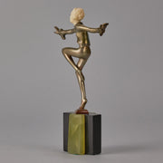 Con Brio - Lorenzl Chryselephantine Figure - Antique Bronze - Hickmet Fine Arts