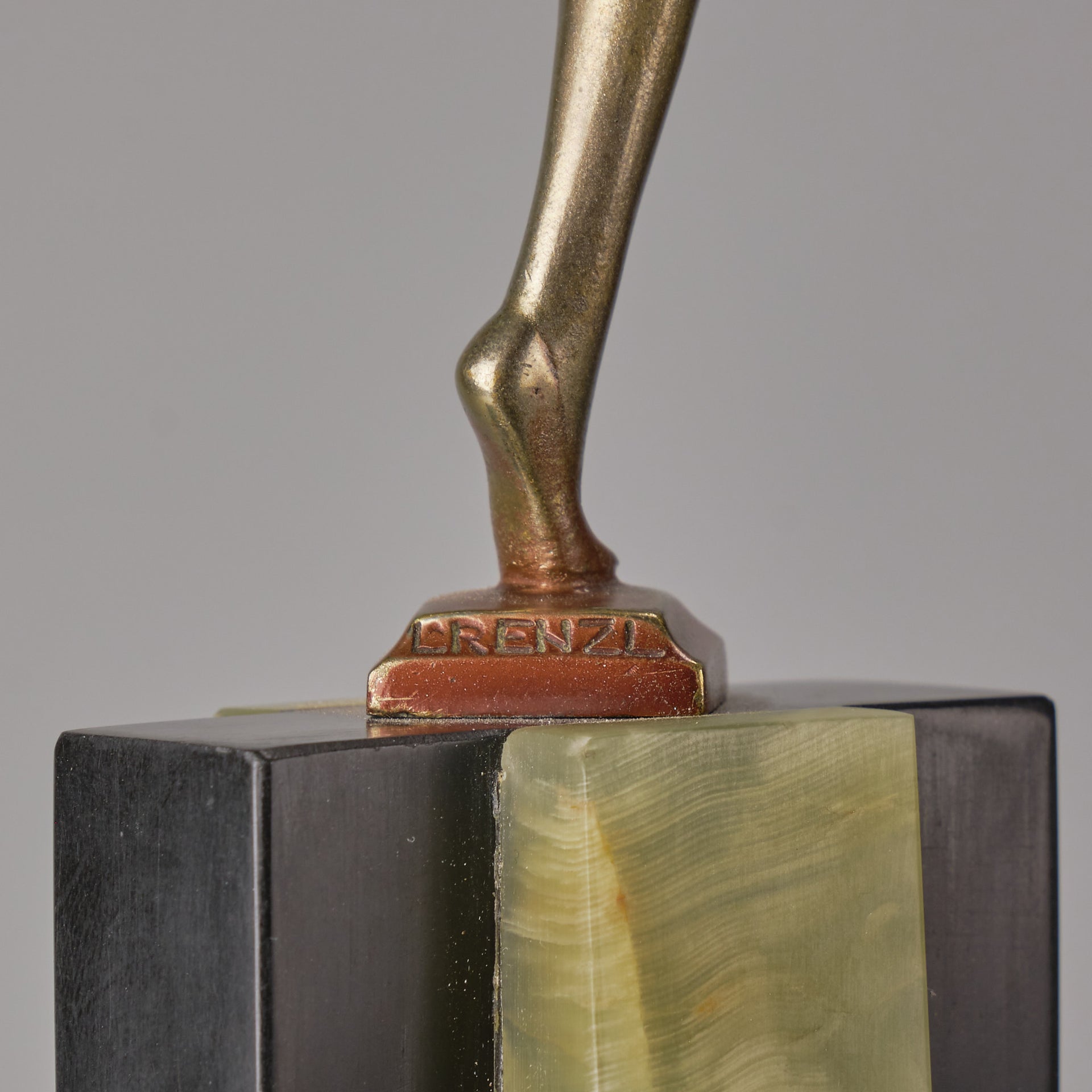 Con Brio - Lorenzl Chryselephantine Figure - Antique Bronze - Hickmet Fine Arts