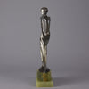 Josef Lorenzl Bronze - Dancer with Scarf - Art Deco Bronze Dancer - Josef Lorenzl Bronze - Hickmet Fine Arts